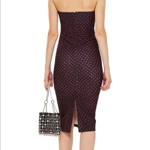 topshop bow twist midi dress